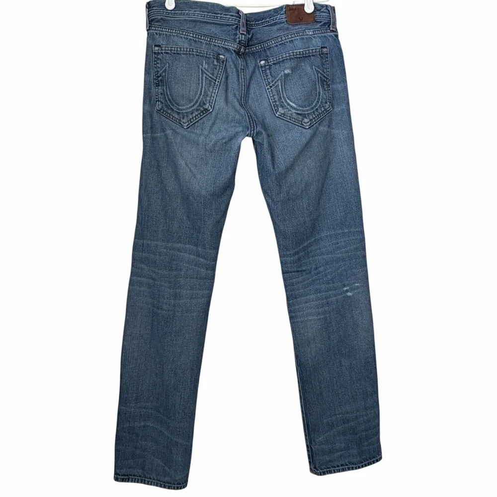 True Religion Men's Geno Slim Relaxed Distressed Jeans Size 32